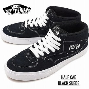 VANS バンズ メンズ スニーカー ハーフキャブ スウェードレザー ブラック/VANS HALF CAB BLACK MENs VN000DZ3BLK