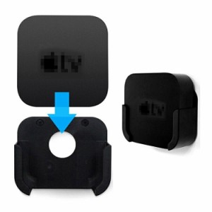 Apple TV 4K 2021 / AppleTV HD 対応 マウント カバー プラスチック ホルダー 壁掛け ブラケット [ AppleTV 第4世代 /4K 第2世代 第1世代