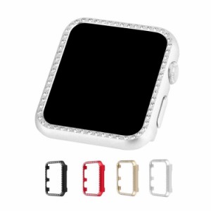 Apple Watch SE Series 6/5/4 ケース/カバー ラインストーン きらきら アルミカバー アップルウォッチ SE シリーズ6/5/4 44mm/40mm シン
