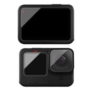 GoPro Hero11 Black ガラスフィルム 強化ガラス 液晶保護フィルム 1枚レンズ保護 + 2枚液晶保護 3枚1セット ゴープロ ヒーロー11 ブラッ