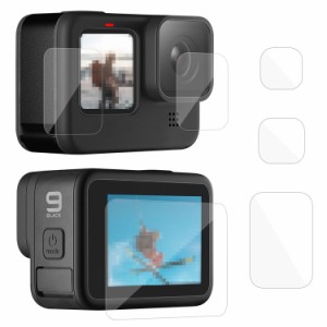 GoPro Hero9 Black ガラスフィルム強化ガラス 液晶保護フィルム 硬度9H レンズ保護 + 液晶保護 ゴープロ ヒーロー9 ブラック ゴープロ 傷