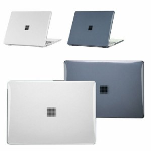 Surface Laptop Go/Go 2 (12.4 インチ) カバー/ケース クリア シェル 傷防止 軽量 フルカバー サーフェス ラップトップ 透明 ハードケー