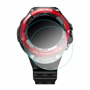 2枚セット CASIO WSD-F21HR ガラスフィルム 強化ガラス 硬度9H 液晶保護フィルム/保護シート/衝撃吸収フィルム カシオ WSD-F21HR 液晶シ