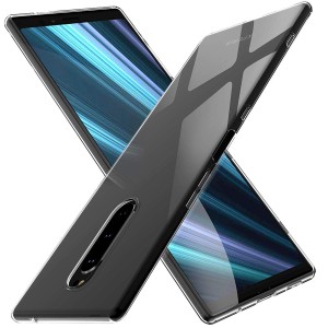 xperia 1 保護 so-03l sov40 ケース カメラ 耐衝撃 衝撃 吸収 指紋防止 TPU クリア 薄型 軽量 透明 ワイヤレス充電対応 衝撃防止 カバー 