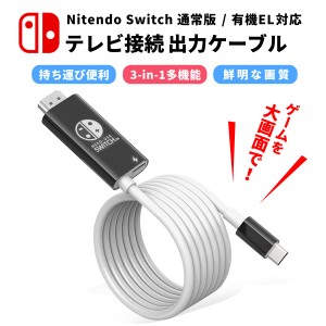 Nintendo Switch ドック アクセサリー HDMI変換器 テレビ接続 テレビ出力 スイッチ ゲーム用ドック 外部ディスプレイ 接続器 PD充電 4K H