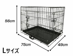 【処分価格】折りたたみ ペットケージ [8003] Lサイズ 中型犬 小型犬 ケージ 犬小屋 ペットケージ ペット 室内 屋内 犬 猫