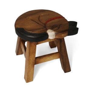 ウッドスツール 眠りネコ F２５ ｈ２５ ２６ｃｍ アカシア製 天然木 手作り 可愛い 動物 ラウンドスツール 椅子の通販はau Wowma ワウマ Interieur Deco 商品ロットナンバー