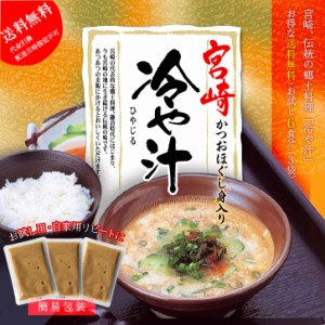 食品 おつまみ 宮崎名物 冷汁(冷や汁/ひや汁/ひやじる/冷やし汁) お茶碗2杯分×3袋 お試し 人気には 訳あり 食品  お取り寄せグルメ 絶品