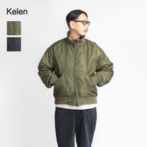 KELEN ケレン リバーシブル スタンドカラー 中綿フライトジャケット メンズ