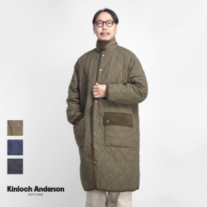 Kinloch Anderson キンロックアンダーソン ダイヤキルティング スタンドカラーコート メンズ