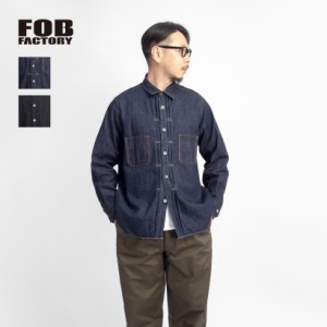FOB FACTORY FOBファクトリー セルヴィッチデニム コールマイナーシャツ 日本製 メンズ