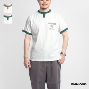 OMNIGOD オムニゴッド ラフィ天竺 クラブリンガーTシャツ 日本製 メンズ