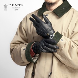 DENTS デンツ FLEMMING フレミング タッチスクリーン ジェームズボンド ヘアシープレザーグローブ 手袋 革手袋 スマホ対応 メンズ