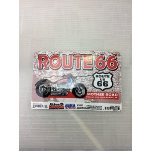 ルート66 ROUTE66 ステッカー ラージ 66-ST-L　45683ステッカー シール デカール ルート66雑貨 アメリカン雑貨 アメリカ雑貨 アメ雑