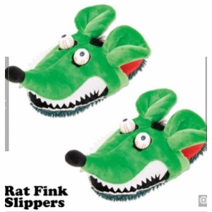ラットフィンク     Rat Fink  スリッパ　【RAT FINK】車　バイク　アメリカ雑貨　アメ雑　アメリカン雑貨 ガレージ