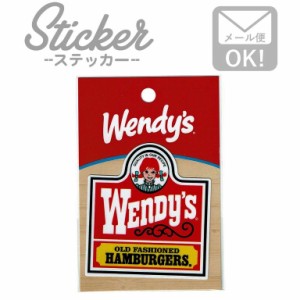ウェンディーズ WENDYS STICKER ステッカー（RED）WEN-002　