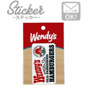 ウェンディーズ WENDYS STICKER ステッカー（WHITE）WEN-003　