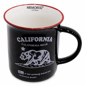 カリフォルニアベア　レトロ マグ CALI カリフォルニア ベアー ブラック RR-MG-DCA1607CBBK アメリカン雑貨 アメリカ雑貨 アメ雑