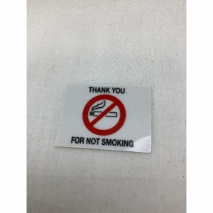 NO SMOKING 静電気式ステッカー 角型　シール デカール アメリカ雑貨 アメ雑