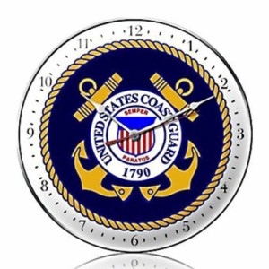 ガレージクロック　US COAST GUARD　時計　掛時計　アメリカン雑貨　アメ雑　ガレージ雑貨