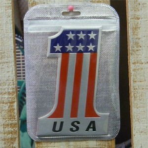 USA　星条旗 USA ONE アルミステッカー シール アメリカ アメリカン雑貨 アメリカ雑貨 アメ雑