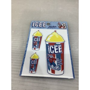 STICKER【ICEE NEW CUP YE】アイシー ステッカー アメリカン雑貨 