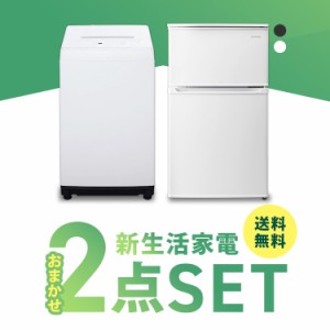 【2,000円ｵﾌｸｰﾎﾟﾝ配布中】 家電セット 冷蔵庫 洗濯機 一人暮らし 冷蔵庫90L 洗濯機5kg 新生活 アイリスオーヤマ 2点セット ホワイ