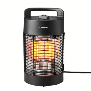 【24時間!ポイント10％還元】 ヒーター ラウンドヒーター足元ヒーター600W B HEAT-L-069B 防水 暖房 暖房機器 置き型 樹脂 送料無料