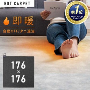 【最大2,000円ｵﾌｸｰﾎﾟﾝ！】 ホットカーペット 2畳 本体 176×176cm TEKNOS 電気カーペット 正方形 ホットマット 電気マット 二畳 