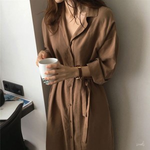 ロングシャツ ワンピース コート ブラウス 羽織 ガウン