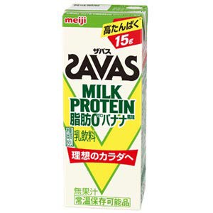 明治 ザバス ミルクプロテイン 脂肪 0 バナナ風味 200ml×４８本