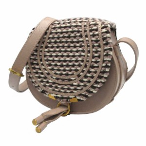 クロエ バッグ ショルダーバッグ Chloe ニット スモール サドルバッグ ショルダー　斜め掛け CHC23WS680L65 28U (ノマドベージュ) レディ