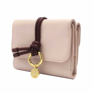 クロエ 財布 三つ折り財布 Chloe アルファベット レザー スモール スリーフォールド ウォレット CHC21WP718 F47 アウトレット レディース