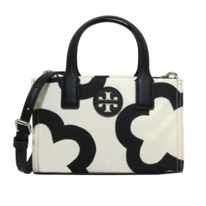 トリーバーチ トートバッグ TORY BURCH エラ フラワー プリンテッド ナイロン ミニ 2WAYトート 斜め掛け 149668 0823 101 (クリーム系マ