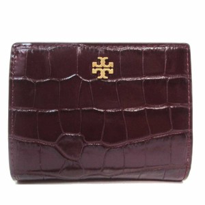 トリーバーチ 財布 二つ折り財布 TORY BURCH ブレイク クロコ調 エンボスミニ ウォレット 149642 0823 501 (ビートルベリー) アウトレッ