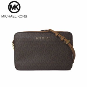 マイケルコース ショルダーバッグ Michael Kors ショルダーバッグ 35F8GTTC3B BROWN(ブラウン) PVC MKシグネチャー 斜め掛け アウトレッ