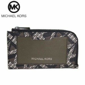 マイケルコース 財布 コインケース メンズ 36F1LCOE6B OL/AR GN MLT PVC L字ファスナー 小銭入れ クーパー Michael Kors アウトレット 【