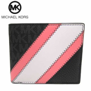 マイケルコース 財布 二つ折り財布(小銭入れあり)  MICHAEL KORS クーパー MKシグネチャー PVC 36R3LCOF3U PINK(ピンク) アウトレット メ