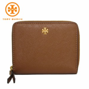 トリーバーチ 財布 二つ折り TORY BURCH エマーソン ミディアム ウォレット ラウンドファスナー ミニ財布 136098 0522 909(ブラウン系) 