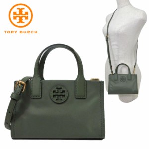 トリーバーチ ショルダーバッグ TORY BURCH エラ ナイロン ロゴ ミニ トート 146437 0223 300(パームリーフ) レディース 