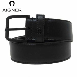 ●3サイズあり● アイグナー ブティック AIGNER アパレル 126240-004 レザー ベルト R / Black Co