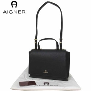 アイグナー ブティック AIGNER ショルダーバッグ 132149-002 レザー ハンドル付き ショルダーバッグ / クロスボディー Evita / Black