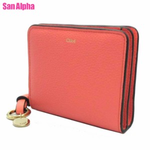 クロエ 財布 二つ折り財布 Chloe アルファベット スモール ウォレット CHC22WP764 F57 6W2 (コーラルピンク系) レディース アウトレット 