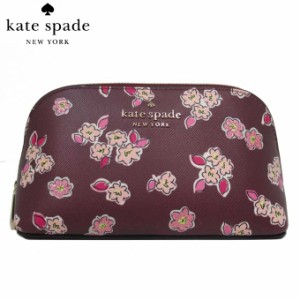 ケイトスペード ポーチ kate spade ティンセル サフィアーノPVC フロステッド フローラル グリッター スモール コスメティックケース K93