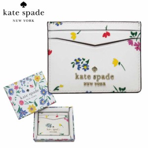 ●ギフトBOX付!!● ケイトスペード カードケース kate spade ステイシー ガーデン ブーケ ディッツィー プリント ボックス PVC スモール 