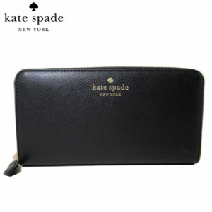 ケイトスペード 長財布 K7180 001(ブラック) PVC ラウンドファスナー マーリー kate spade アウトレット 