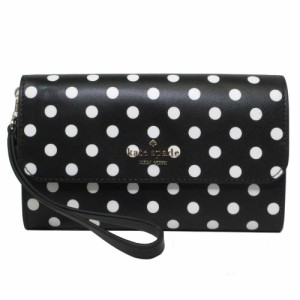 ●ギフトBOX付!!● ケイトスペード 財布 長財布 katespade チャーミング ドット ストラップ付 ミディアム フォン リストレット ウォレッ