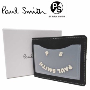  ピー エス ポール・スミス 財布 二つ折り財布(小銭入れなし) PS Paul Smith Happy ハッピー フェイス ウォレット M2A 5321 HFACE 79(ブ