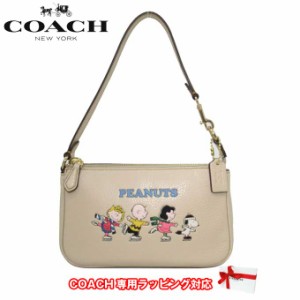 コーチ バッグ ハンドバッグ COACH ピーナッツ × コーチ スヌーピー アンド フレンズ モチーフ ノリータ 19 ハンドル付ポーチ CE858 IMO