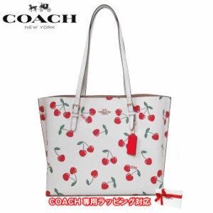 【希少】COACH トートバッグ　PVC メタリックチェリー　A4収納　ロゴ金具